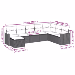 VidaXL 3258651 ensemble de meubles de jardin