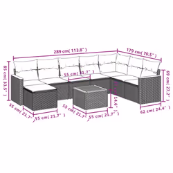 VidaXL 3258656 ensemble de meubles de jardin