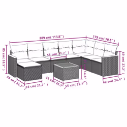 VidaXL 3258657 ensemble de meubles de jardin