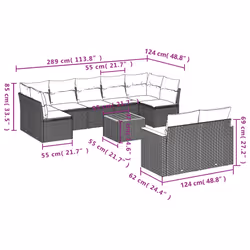 VidaXL 3258688 ensemble de meubles de jardin