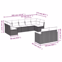 VidaXL 3258693 ensemble de meubles de jardin