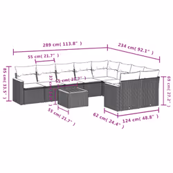 VidaXL 3258703 ensemble de meubles de jardin