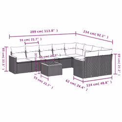 VidaXL 3258709 ensemble de meubles de jardin
