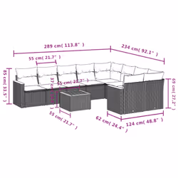 VidaXL 3258712 ensemble de meubles de jardin