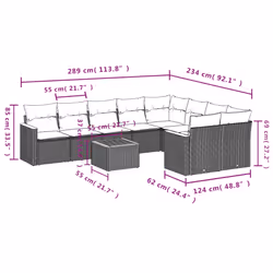 VidaXL 3258713 ensemble de meubles de jardin