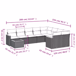 VidaXL 3258716 ensemble de meubles de jardin