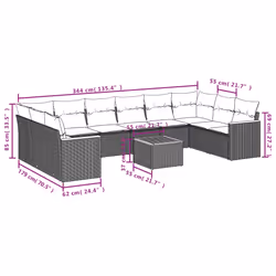 VidaXL 3258723 ensemble de meubles de jardin