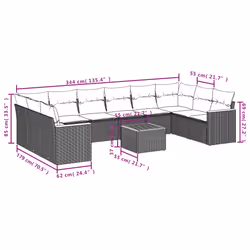 VidaXL 3258727 ensemble de meubles de jardin