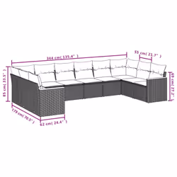 VidaXL 3258728 ensemble de meubles de jardin