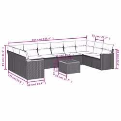 VidaXL 3258733 ensemble de meubles de jardin