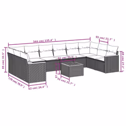 VidaXL 3258735 ensemble de meubles de jardin