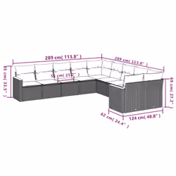 VidaXL 3258759 ensemble de meubles de jardin
