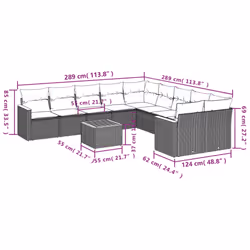 VidaXL 3258761 ensemble de meubles de jardin