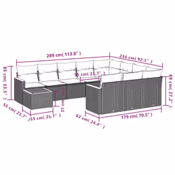 VidaXL 3258769 ensemble de meubles de jardin