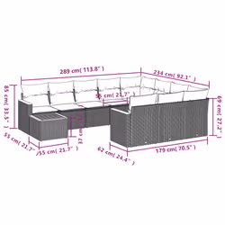 VidaXL 3258770 ensemble de meubles de jardin