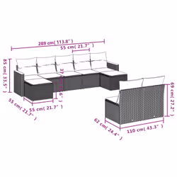 VidaXL 3258772 ensemble de meubles de jardin