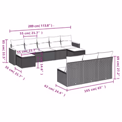 VidaXL 3258789 ensemble de meubles de jardin