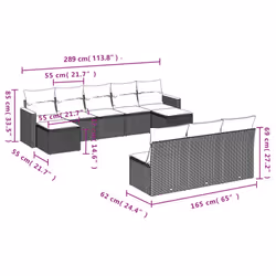 VidaXL 3258790 ensemble de meubles de jardin