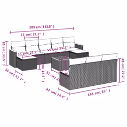 VidaXL 3258794 ensemble de meubles de jardin