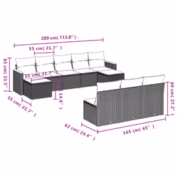 VidaXL 3258797 ensemble de meubles de jardin