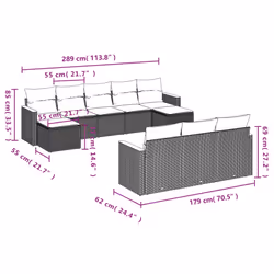 VidaXL 3258821 ensemble de meubles de jardin