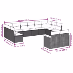 VidaXL 3258843 ensemble de meubles de jardin