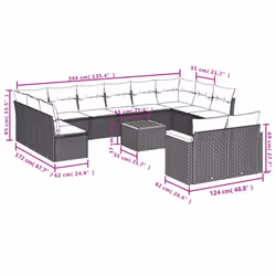 VidaXL 3258846 ensemble de meubles de jardin