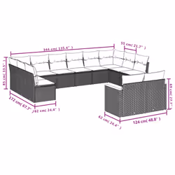 VidaXL 3258847 ensemble de meubles de jardin
