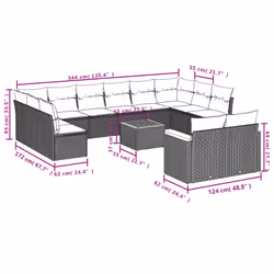 VidaXL 3258849 ensemble de meubles de jardin