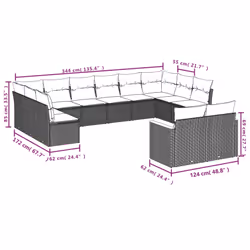 VidaXL 3258850 ensemble de meubles de jardin