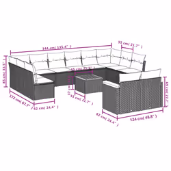 VidaXL 3258853 ensemble de meubles de jardin