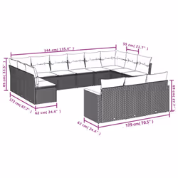 VidaXL 3258859 ensemble de meubles de jardin