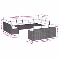 VidaXL 3258860 ensemble de meubles de jardin
