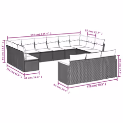 VidaXL 3258866 ensemble de meubles de jardin