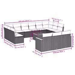 VidaXL 3258867 ensemble de meubles de jardin