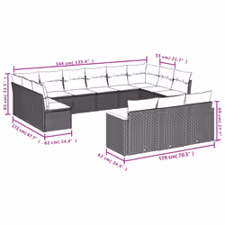 VidaXL 3258868 ensemble de meubles de jardin