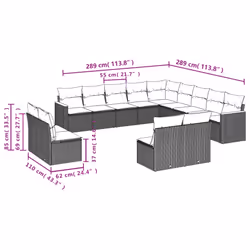 VidaXL 3258884 ensemble de meubles de jardin
