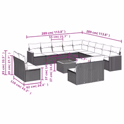 VidaXL 3258885 ensemble de meubles de jardin