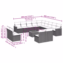 VidaXL 3258889 ensemble de meubles de jardin