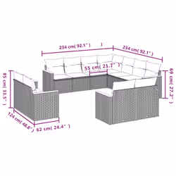 VidaXL 3258899 ensemble de meubles de jardin