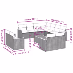 VidaXL 3258902 ensemble de meubles de jardin