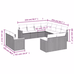 VidaXL 3258908 ensemble de meubles de jardin