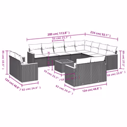 VidaXL 3258915 ensemble de meubles de jardin