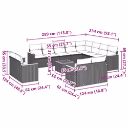 VidaXL 3258919 ensemble de meubles de jardin