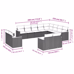 VidaXL 3258923 ensemble de meubles de jardin