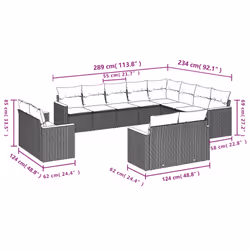 VidaXL 3258924 ensemble de meubles de jardin