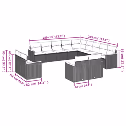 VidaXL 3258927 ensemble de meubles de jardin