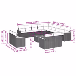 VidaXL 3258931 ensemble de meubles de jardin