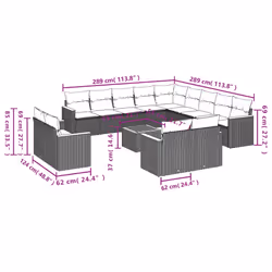 VidaXL 3258938 ensemble de meubles de jardin