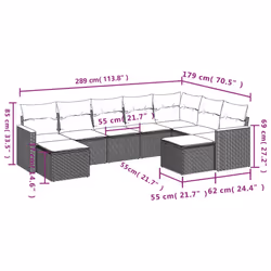 VidaXL 3258945 ensemble de meubles de jardin